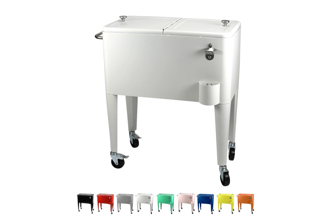 Kailua Cooler - Kühlbox, Kühlwagen, Getränkekühler Weiss, Weiss