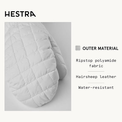 Hestra Moon Light Handschuh – Isolierter wasserfester Fäustling 6 Weiss, 6 Weiss
