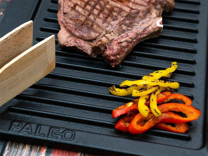 Silverline GRP 100 Grillplatte Bratplatte Grillpfanne Gusseisen Induktion