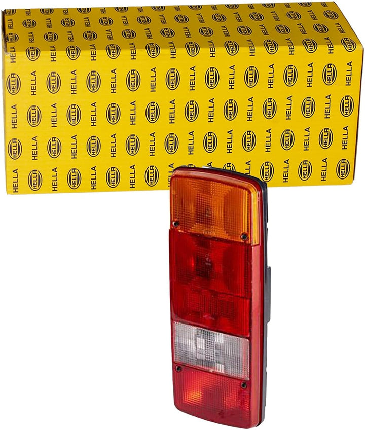 HELLA - Heckleuchte - Glühlampe - 12/24V - Einbau/geschraubt - Lichtscheibenfarbe: mehrfarbig - Stec
