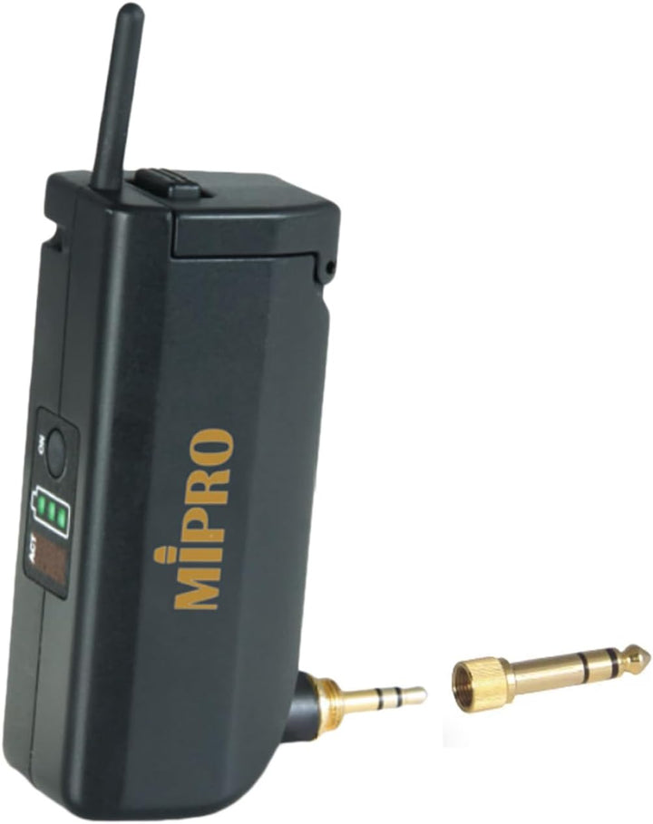 Mipro ACT-5801 Digitaler Drahtloser 1-Kanalempfänger 5,8 GHz + MT-58 Anstecksender für Instrumente