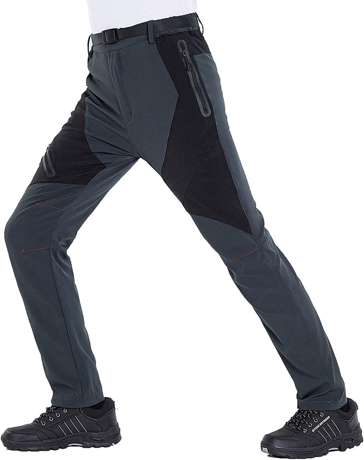 LUI SUI Herren Outdoor Wanderhose Leichte Winddichte Atmungsaktive Wanderhose für Frühling Sommer He