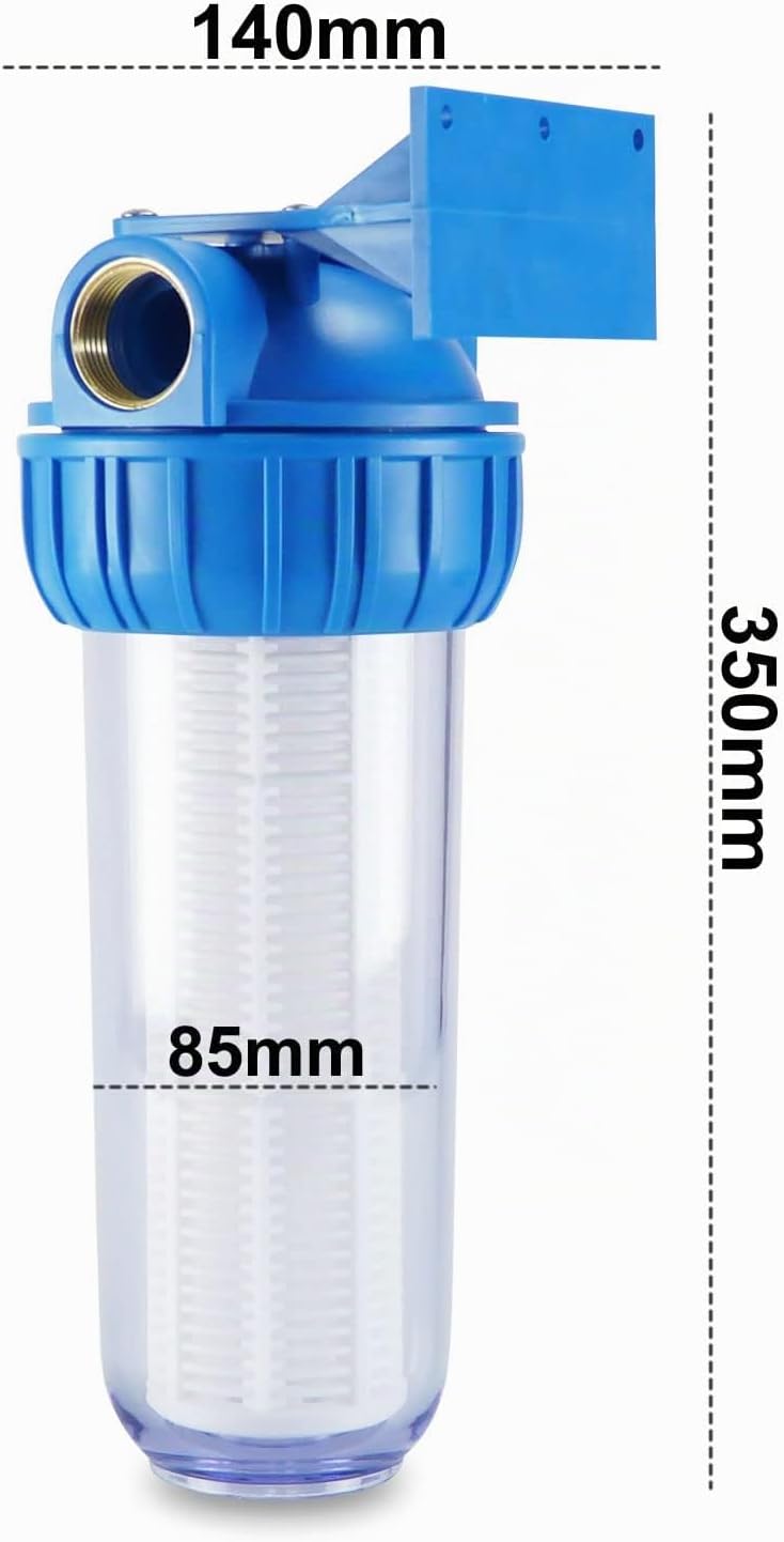 smardy HWF 100 Vorfilter Hauswasserwerk Pumpen Hauswasserfilter 1" Zoll Waschbar 5000 L/h Vorfilter
