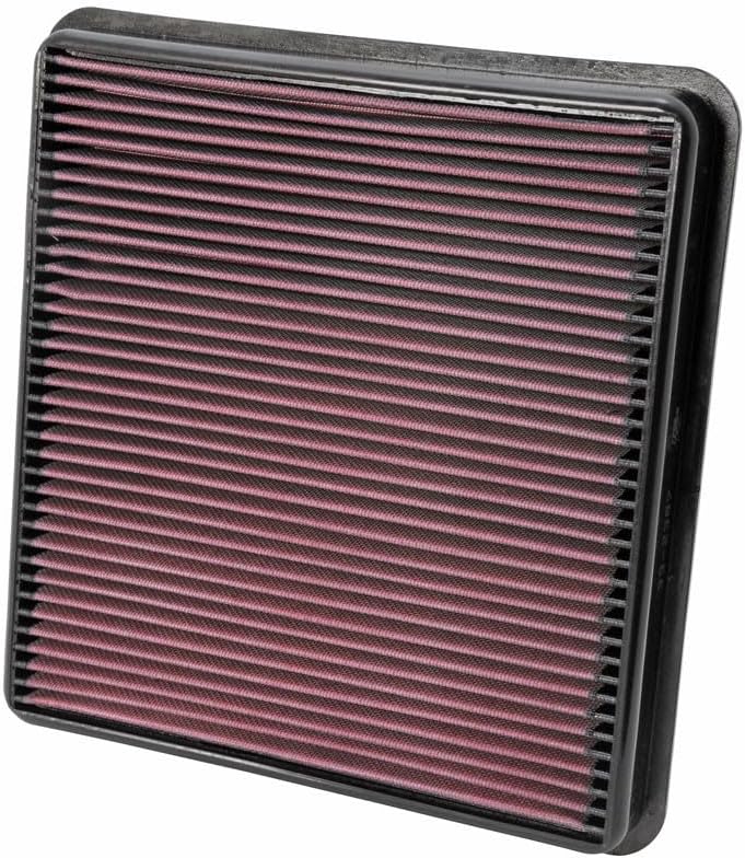 K&N 33-2387 Waschbarer und wiederverwendbarer KFZ Tauschluftfilter, Rot