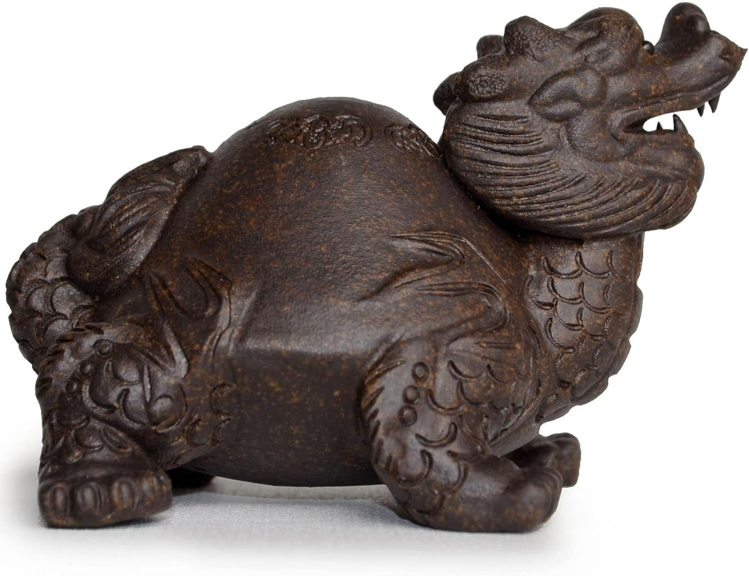 YXHUPOT Chinesische Drache Schildkröte Tee-Dekoration Haustier Zisha Ton Lucky Fengshui Home