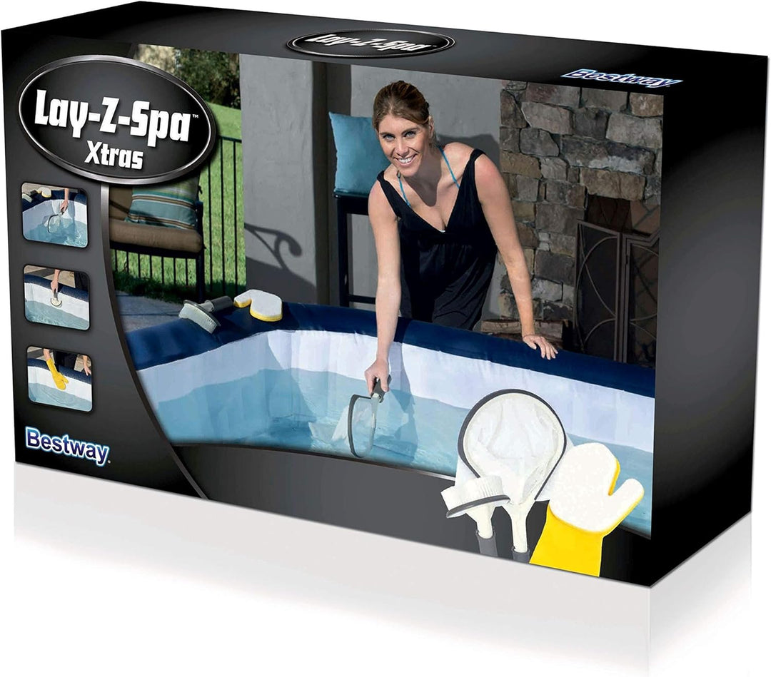 Lay-Z-Spa Hot Tub All in 1 Cleaning Tool Set 1 Weissblau, 1 Weissblau