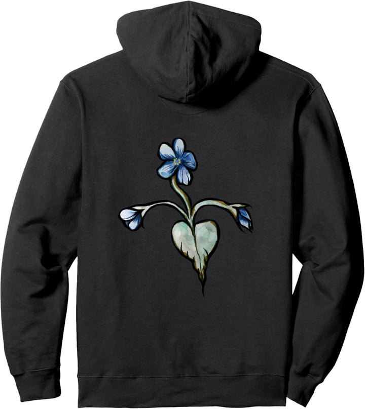 Blaues Vergissmeinnicht-Design Vergissmeinnicht Pullover Hoodie