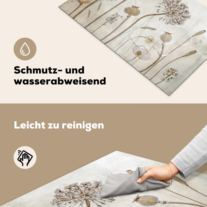 Herdabdeckplatte Einteilig Ceranfeld Abdeckplatte für Induktionsschutz Ceranfeldabdeckung Vinyl Herd