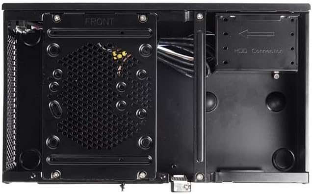 SilverStone SST-ML05B - Milo Mini-ITX kompaktes HTPC Desktop Gehäuse, schwarz