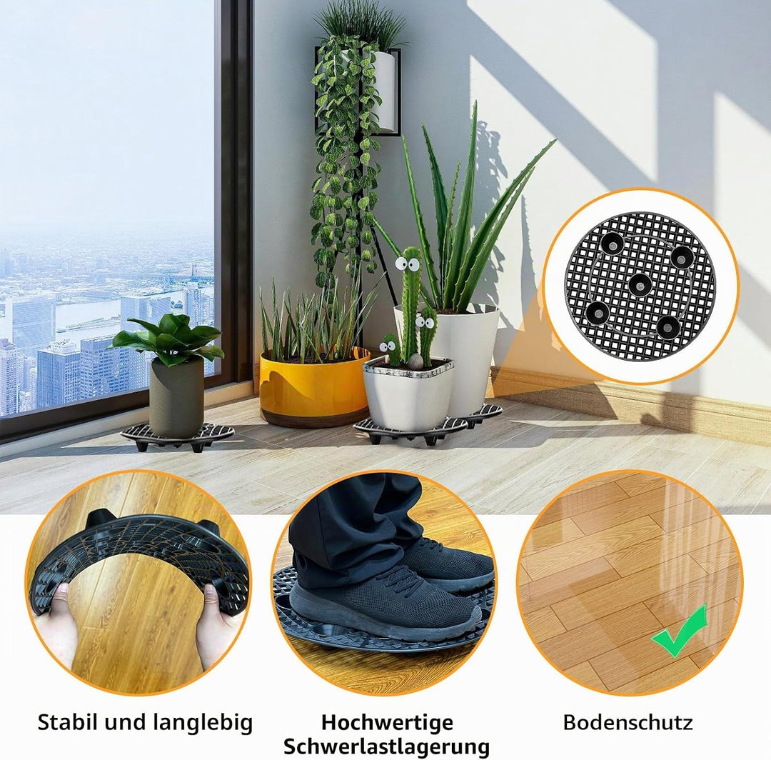 Topfpflanzen Ständer, 9 Stück Topfpflanzenständer 30CM, Pflanzenständer, Blumentopf Ständer, Drainag