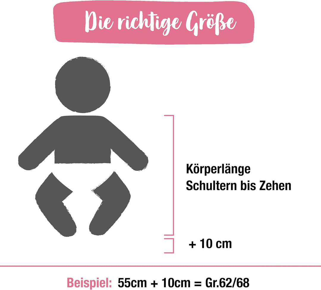 Ehrenkind® Baby Sommerschlafsack Rund | Bio-Baumwolle | OEKO-TEX® Sommer Schlafsack Baby verschieden
