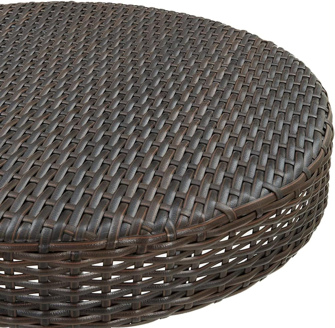 Gecheer 3-TLG. Gartenbar Set mit Kissen Bartisch Set Poly Rattan Sitzgruppe Sitzgarnitur Gartenmöbel