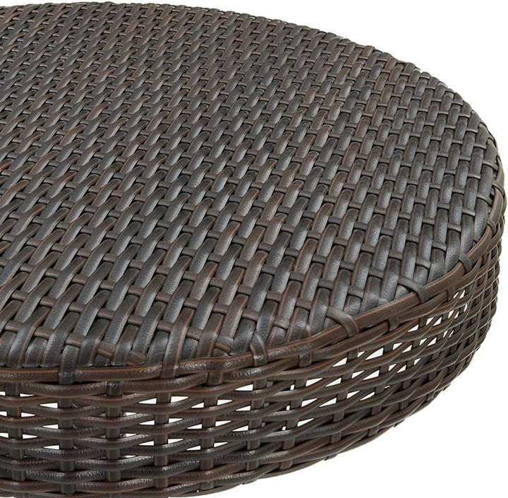 Gecheer 3-TLG. Gartenbar Set mit Kissen Bartisch Set Poly Rattan Sitzgruppe Sitzgarnitur Gartenmöbel