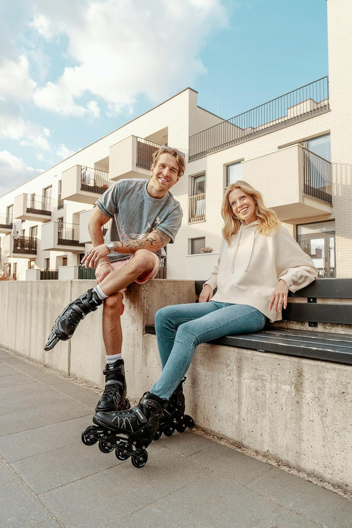 RAVEN Expert 2in1 Schlittschuhe Hockey Inline Skates Inliner für Kinder und Erwachsene verstellbar,