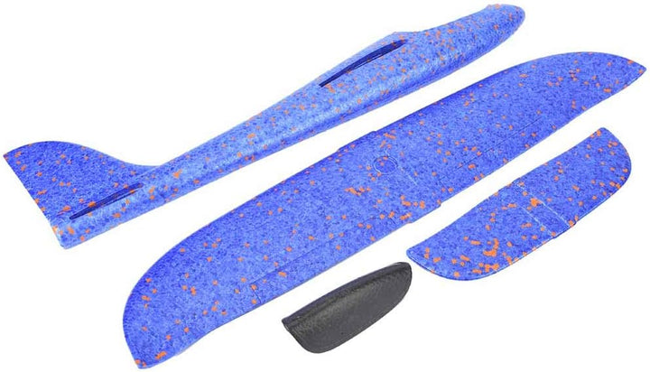 Srliya EPP Foam Handwurf Flugzeug Werfen Segelflugzeug Flugzeug Outdoor Spielzeug Blau, Langlebiger