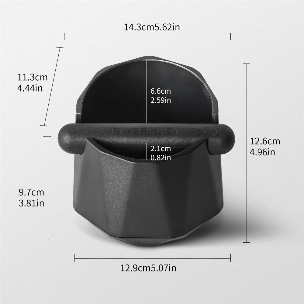 CAFEMASY Abklopfbehälter für Siebträgermaschine Barista Kaffee Zubehör Einzigartiges Design Rautenfö
