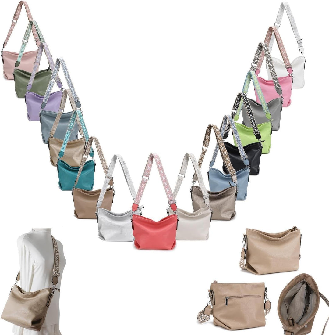 OBC Damen Tasche Shopper Umhängetasche Schultertasche Crossover Crossbody Beuteltasche Handtasche Ho