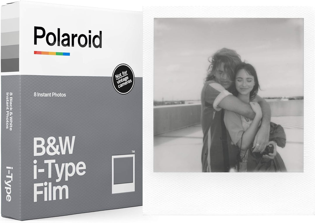 Polaroid – 6009 – Sofortbild-Farbfilm Typ I – Einzelpackung – 16 Fotos & Polaroid B&W Film für i-Typ