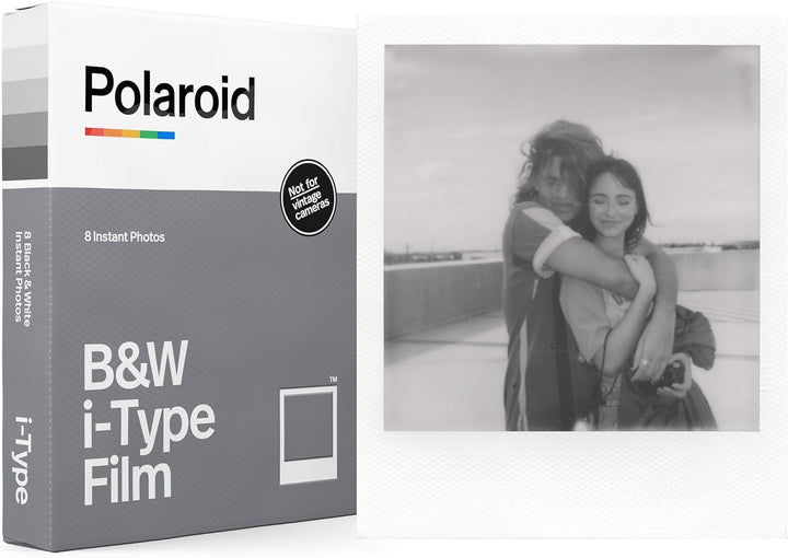 Polaroid – 6009 – Sofortbild-Farbfilm Typ I – Einzelpackung – 16 Fotos & Polaroid B&W Film für i-Typ