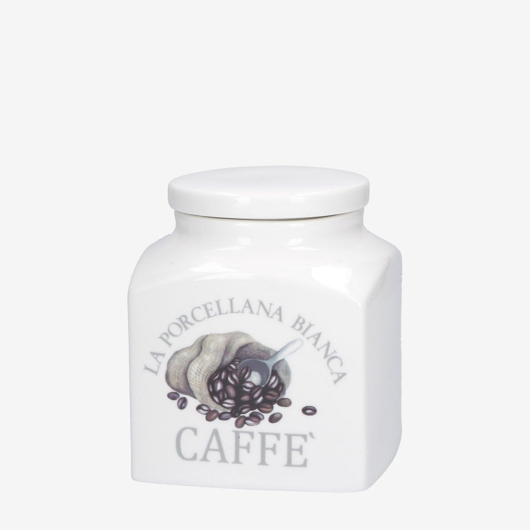 LA PORCELLANA WEISS - Porzellandose dekoriert Kaffee Conserva