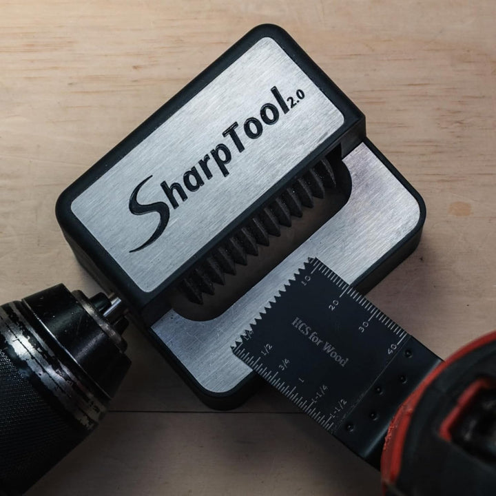 SharpTool 2.0 Schärfer für Multitool Sägeblätter - Präzisions-Schärfer für Bohrmaschine zum Nachschä