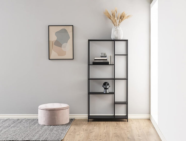 AC Design Rocco Hocker, dusty rosa, Samt, B: 60 x H: 35 x T: 60 cm, 1 Stück, Dusty Rosa