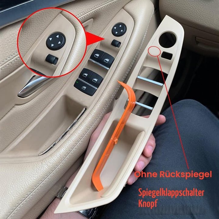 Hacreyatu 7PC LHD Innentürgriff Innentürverkleidung Pull für B-M-W 5er F10 F11 520 523 525 528 530 5
