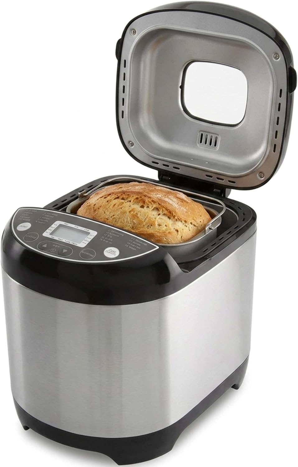 Nutrilovers NUTRI-BREAD-MAKER Edelstahl Brotbackautomat mit 19 Programmen, 3 Bräunungsstufen, Timer,