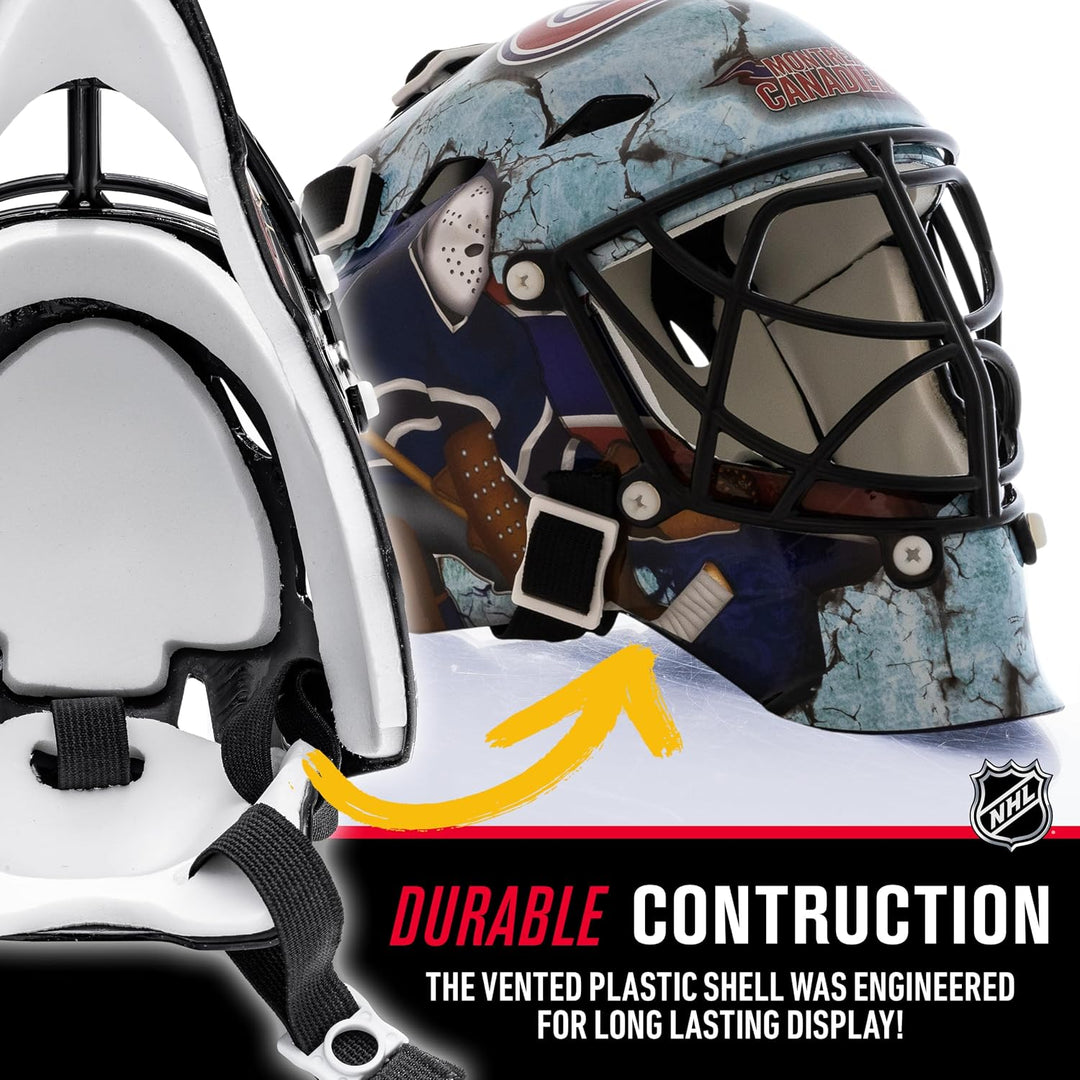 Franklin Sports NHL Team Logo Mini Hockey Goalie Mask with Case - Collectible Goalie Mask with Offic