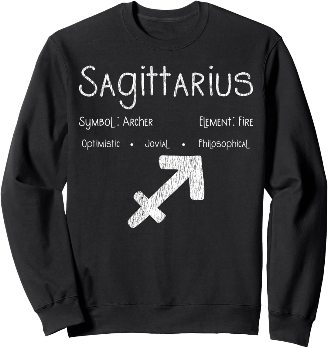 Sternzeichen Schütze-Symbol, Geburtstagsgeschenk Sweatshirt