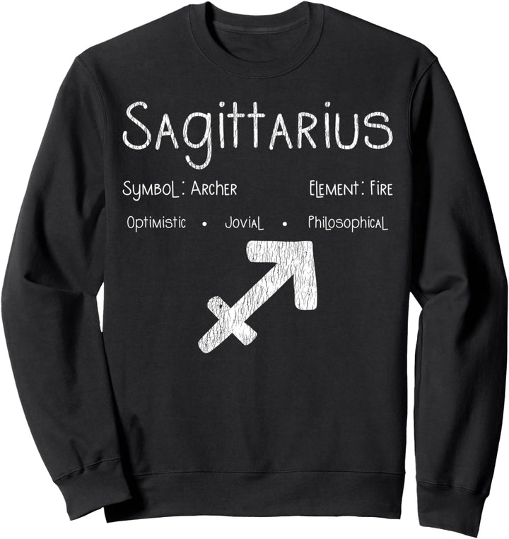 Sternzeichen Schütze-Symbol, Geburtstagsgeschenk Sweatshirt