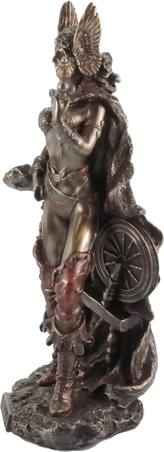 Figur Frigga Göttin der Liebe Figur bronziert Skulptur Veronese Odin Frigg