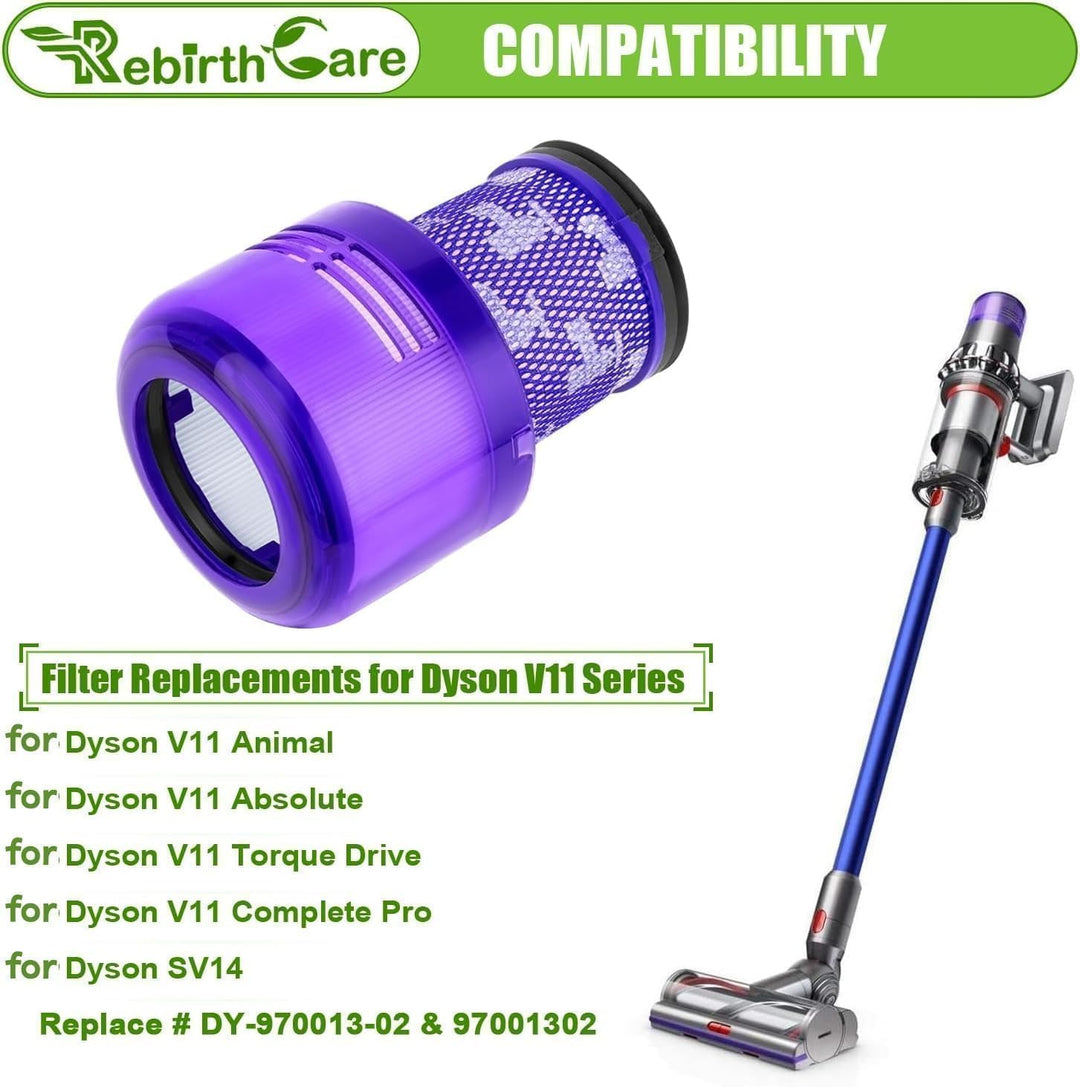 Rebirthcare 3er-Pack Filter für Dyson V11 V15 SV14 SV17 SV22 Absolute Animal Extra Pro Detect Torque