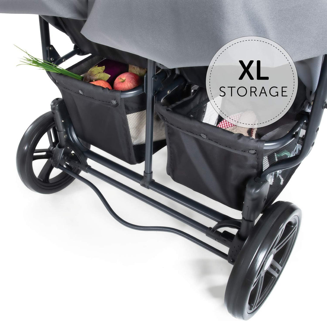 Hauck Geschwister Kinderwagen Roadster Duo SLX / 2 Kinder / Zwillinge / XL Räder / mit Liegeposition