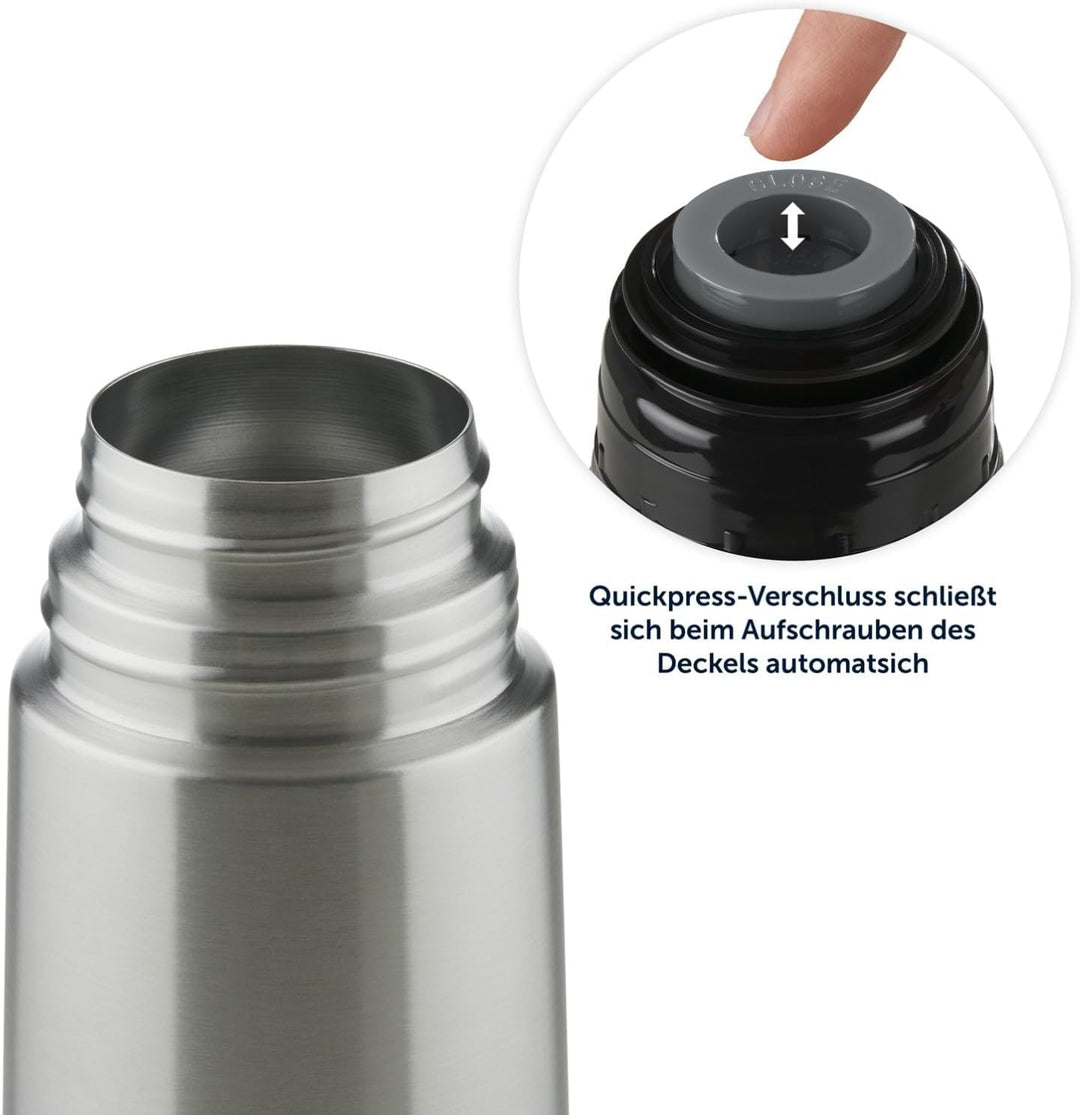 Blumtal® Thermosflasche 1L - BPA-freie Thermoskanne für warm&kalt - auslaufsichere Isolierflasche 1L