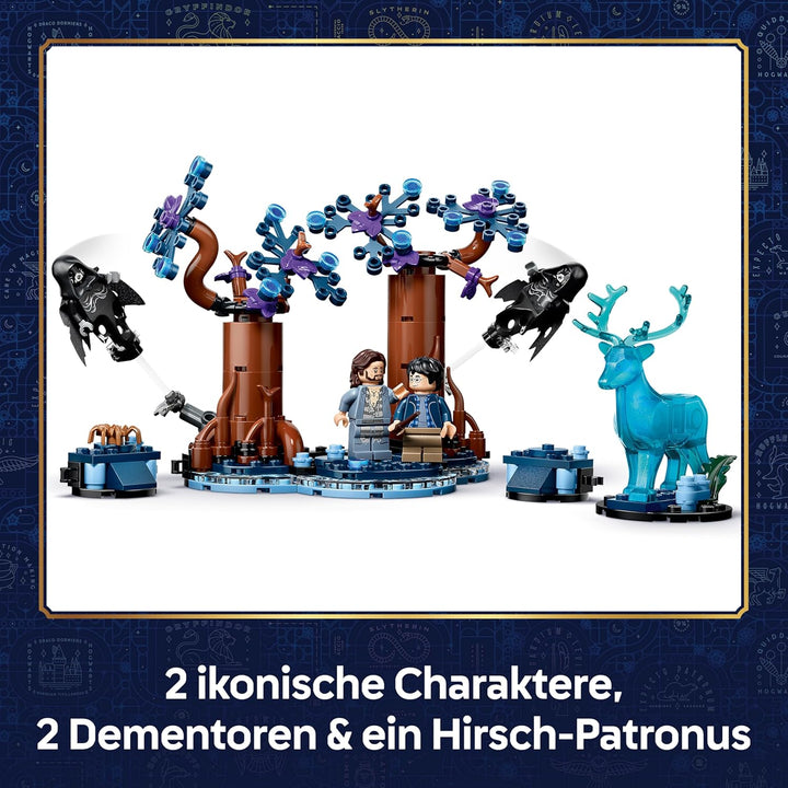 LEGO Harry Potter Verbotener Wald: Expecto Patronum Spielzeug - Modell mit 2 Dementoren, Hirsch und