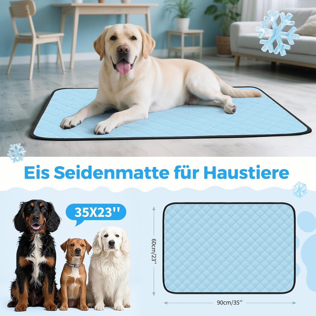 Clefivie Kühlmatte für Hunde, Kühlmatte für Katzen Hundekühlmatte Selbstkühlend, Waschbar Kühldecke