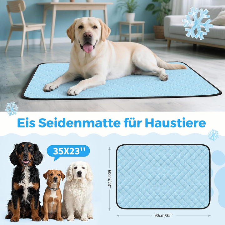 Clefivie Kühlmatte für Hunde, Kühlmatte für Katzen Hundekühlmatte Selbstkühlend, Waschbar Kühldecke