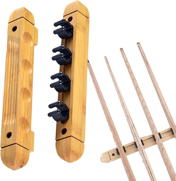 4 Löcher Billard Queue Halter Wandmontierter, Holds 4 Cues Billard Billardqueue-Rack, Pool Wall Moun