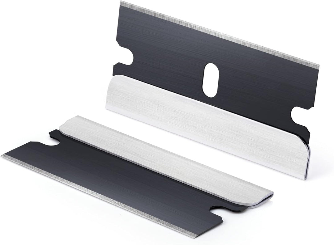 FOSHIO 200pcs Schaber ErsatzKlinge Kohlenstoffstahl Metall Schaber ErsatzKlinge Sicherheit Scraper G