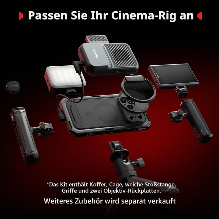 SMALLRIG Mobile Dual Handheld Kit für iPhone 17 Pro, Handyhalterung mit kabellosem Schnellverschluss