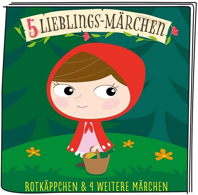 tonies Hörfiguren - 5 Lieblings Märchen Figur: Rotkäppchen, Frau Holle, Dornröschen, Rumpelstilzchen