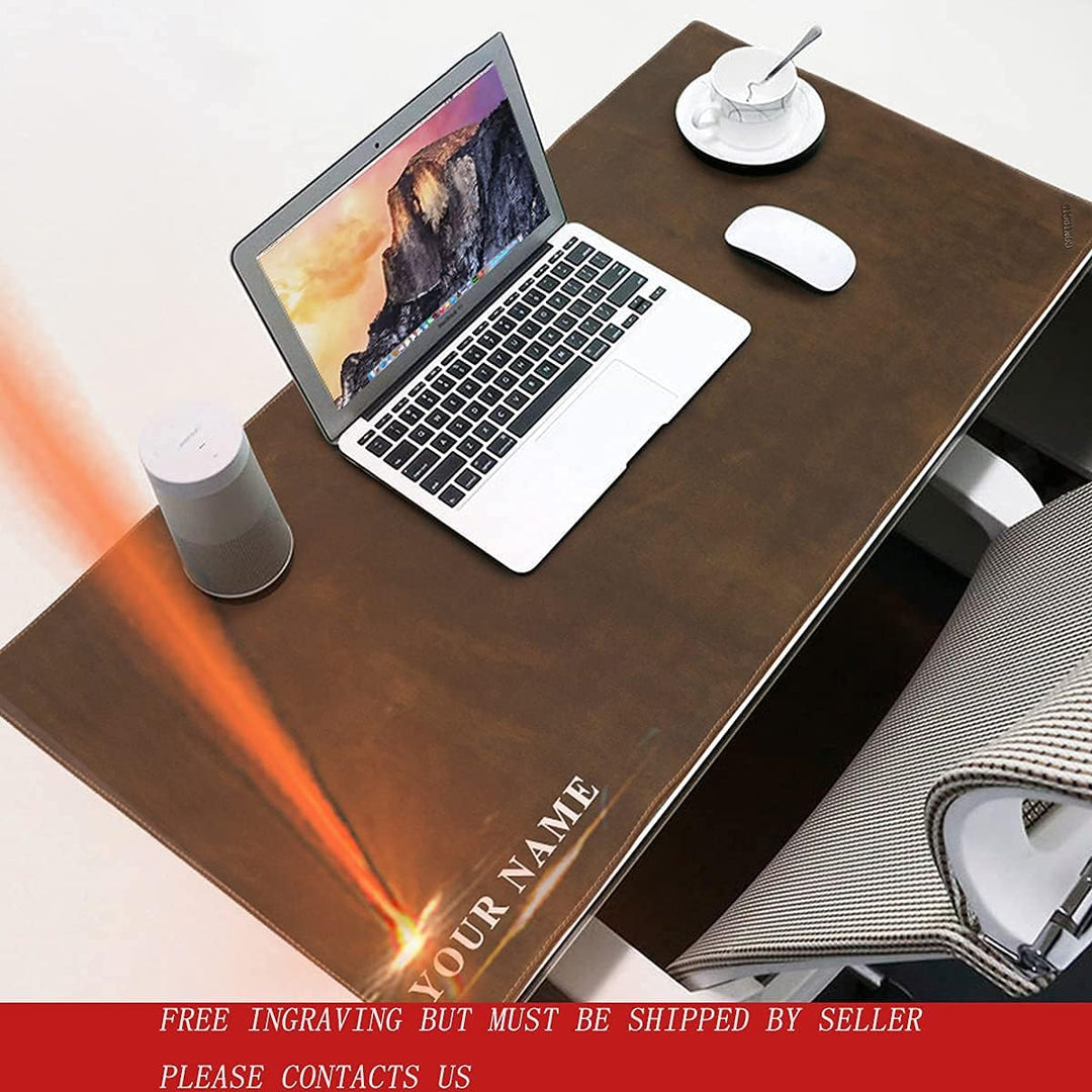 Contacts Echtes Leder Laptop Schreibtisch 40X60 cm Pads & Blotters Mauspad Tischmatte Kaffee (S), S