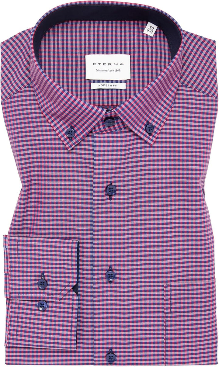 ETERNA Male T-Shirt mit Rundhals 40 Rot, 40 Rot