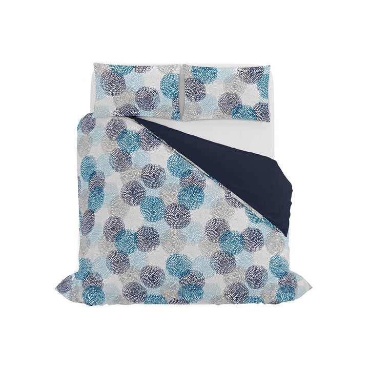 Italian Bed Linen Fantasy Bettbezug, Soffioni Blu, Doppelte
