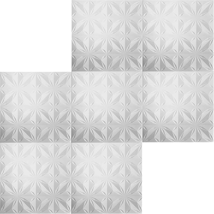 HEXIM Deckenplatten 50x50cm Styroporplatten weiss XPS Styropor, Deckenpaneele Feuchtraum Deckenverkl