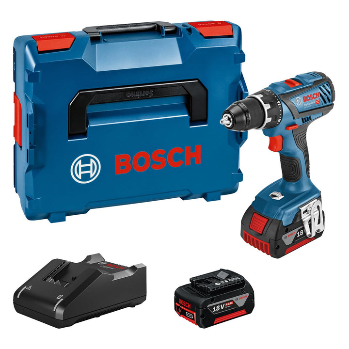 Bosch Professional 18V System Akku Bohrschrauber GSR 18V-28 (max. Drehmoment (weich/hart): 28/63 Nm,