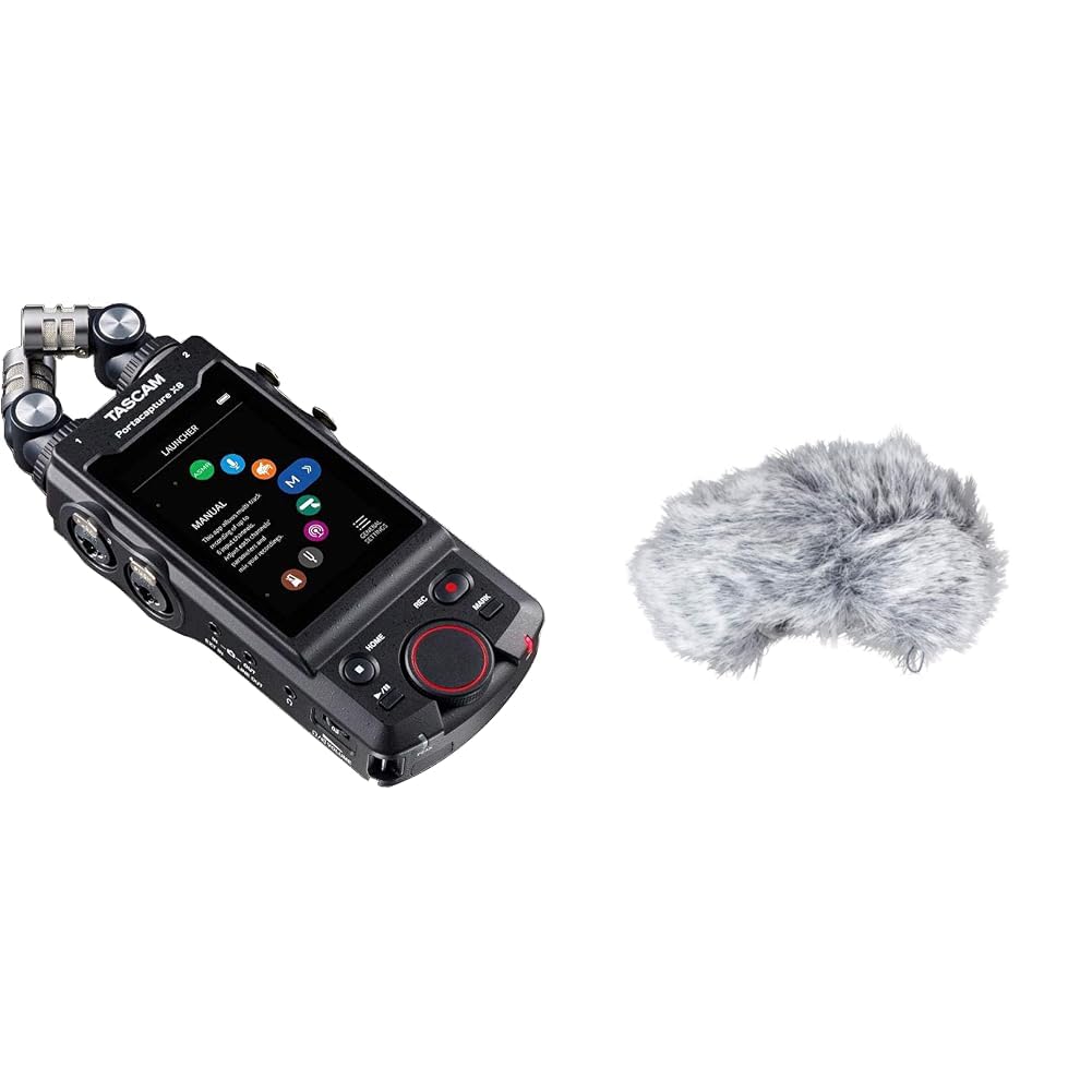 Tascam Portacapture X8 - Portabler 6+2-Spur High-Resolution 32-bit/192-kHz Rekorder, schwarz, portab