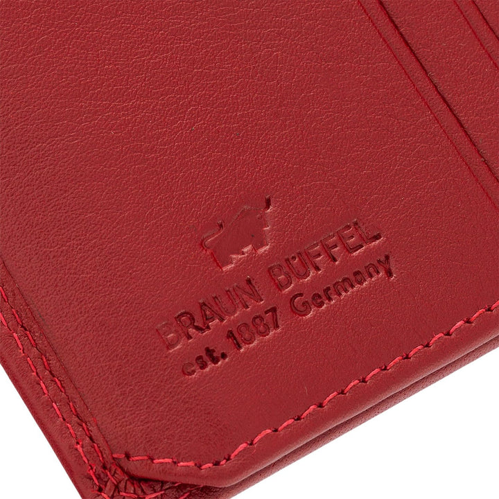 BRAUN BÜFFEL Damen Geldbörse aus echtem Leder Golf 2.0 - Hochformat - Portemonnaie für Frauen - 6 Ka