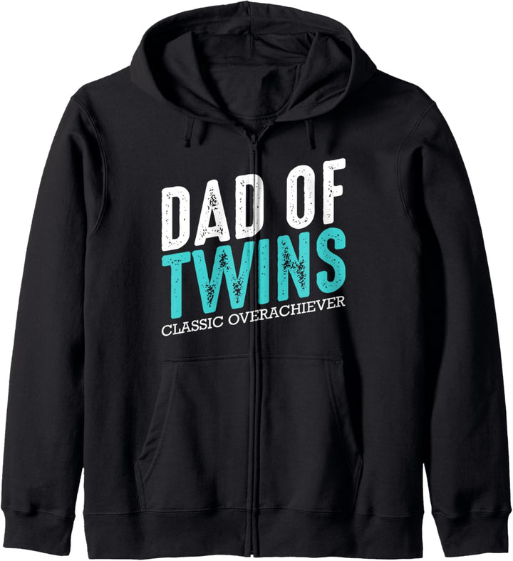 Dad Of Twins Classic Overachiever Zwillinge Vater Familie Kapuzenjacke